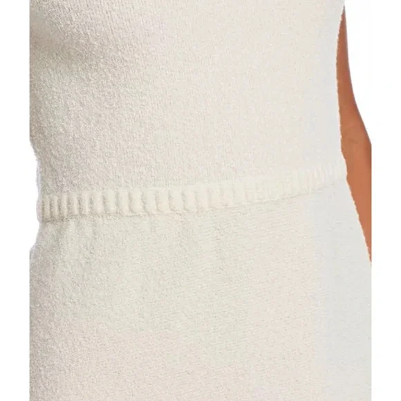 AQUA Women's Cream Textured Short Sleeve‎ Fit & Flare Mini Dress - XXL - Picture 5 of 11